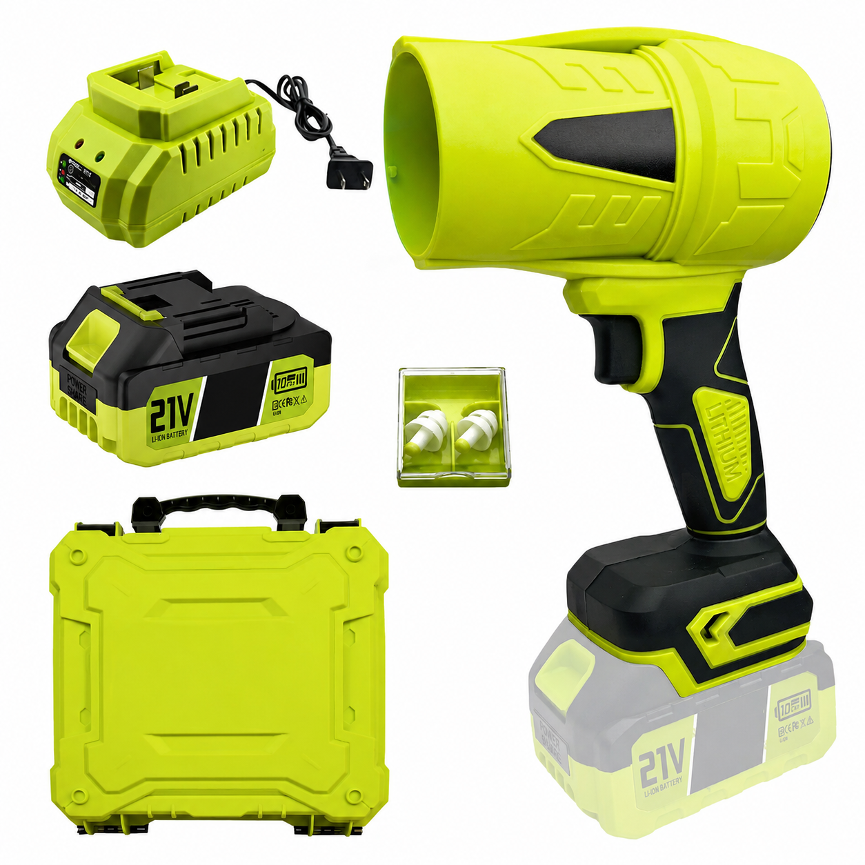 Cordless Turbo Leaf Blower with Battery