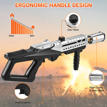 Propane Torch Portable Culinary Gun, Ideal for Outdoor BBQ Steak, Men Gift