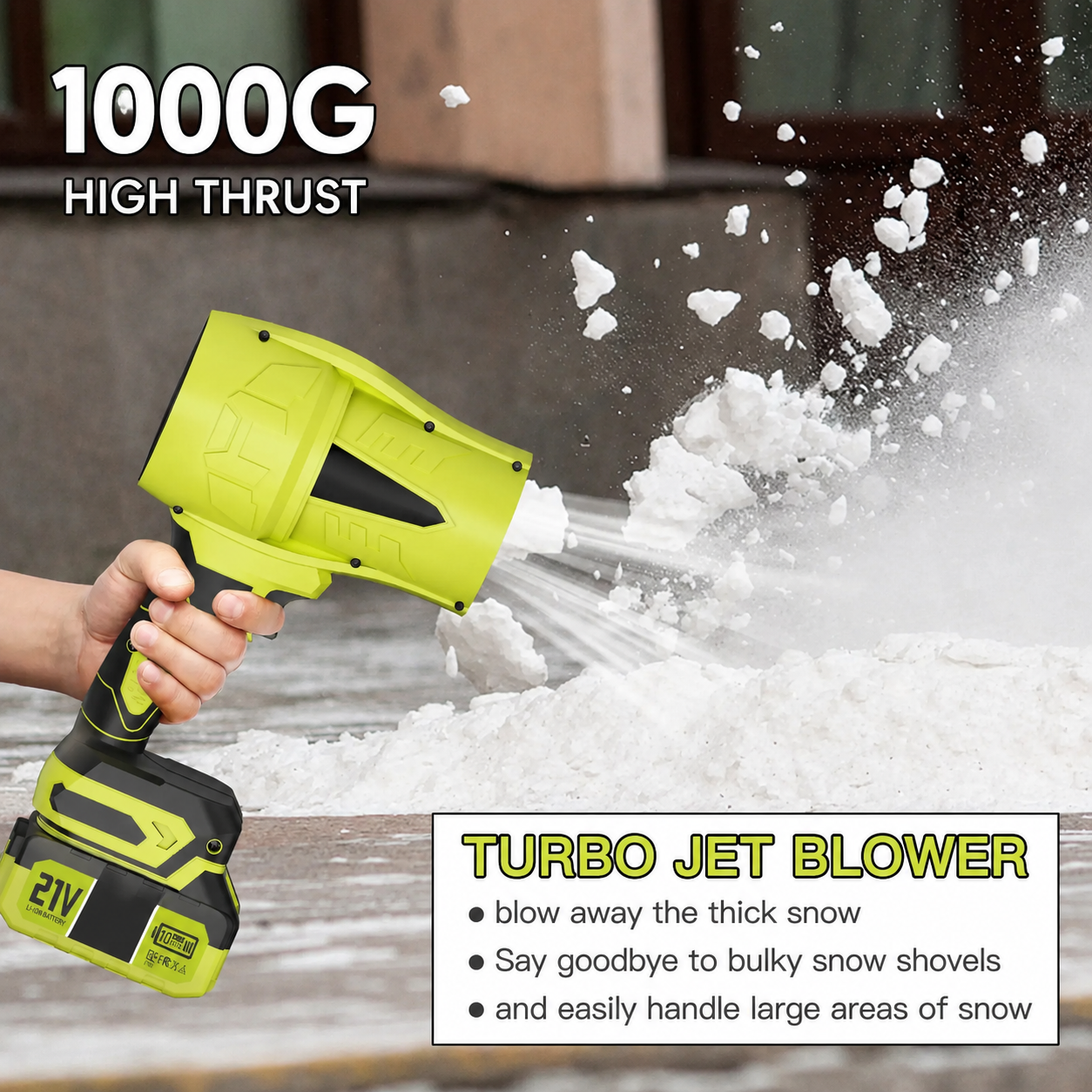 Cordless Turbo Leaf Blower with Battery