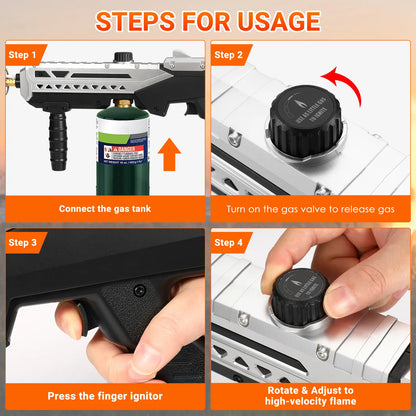 Propane Torch Portable Culinary Gun, Ideal for Outdoor BBQ Steak, Men Gift