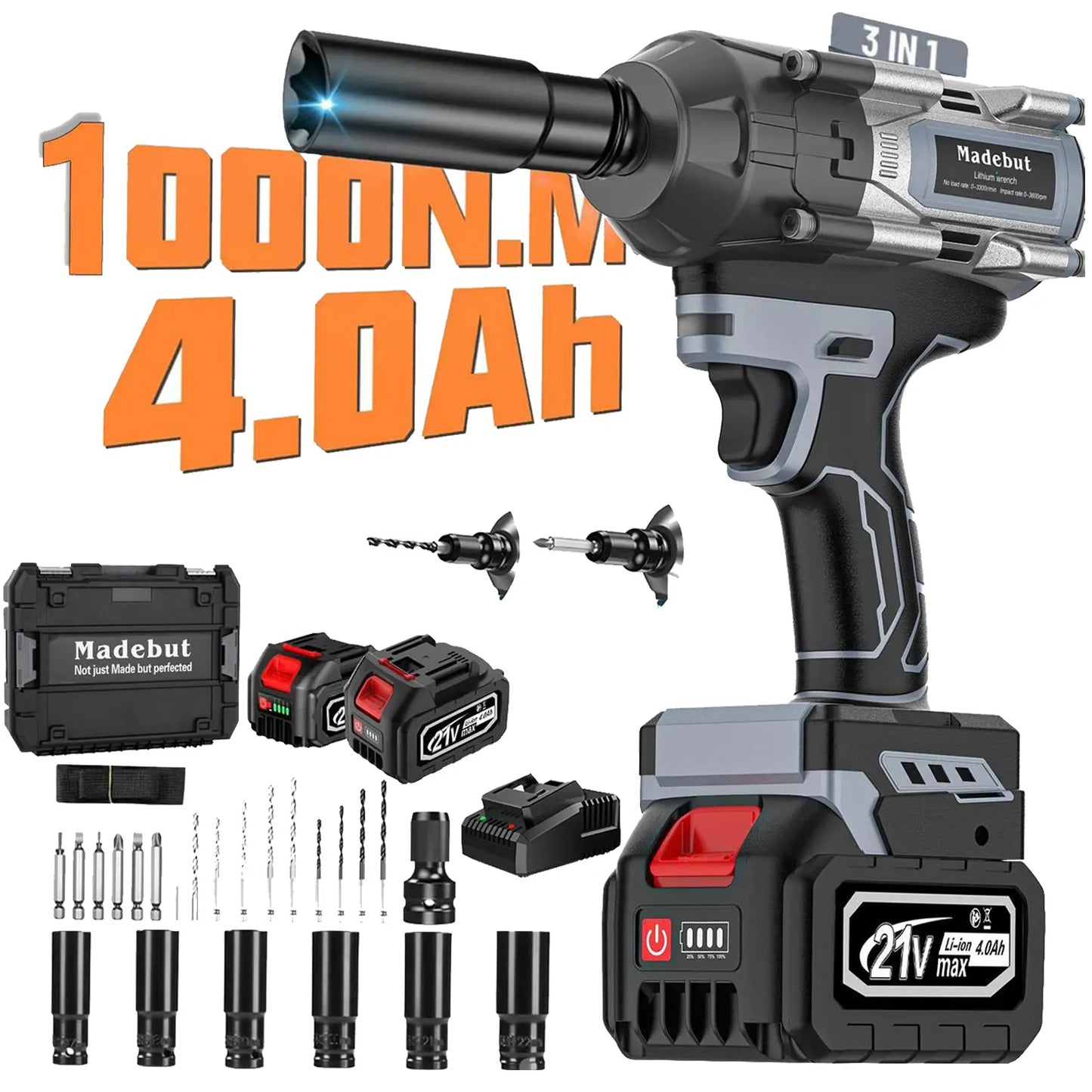 1000N·m Cordless Impact Wrench