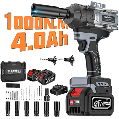 1000N·m Cordless Impact Wrench