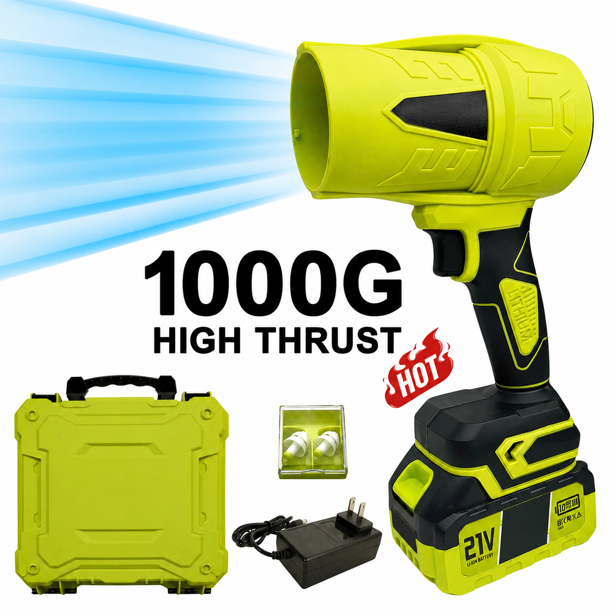 Cordless Turbo Leaf Blower with Battery