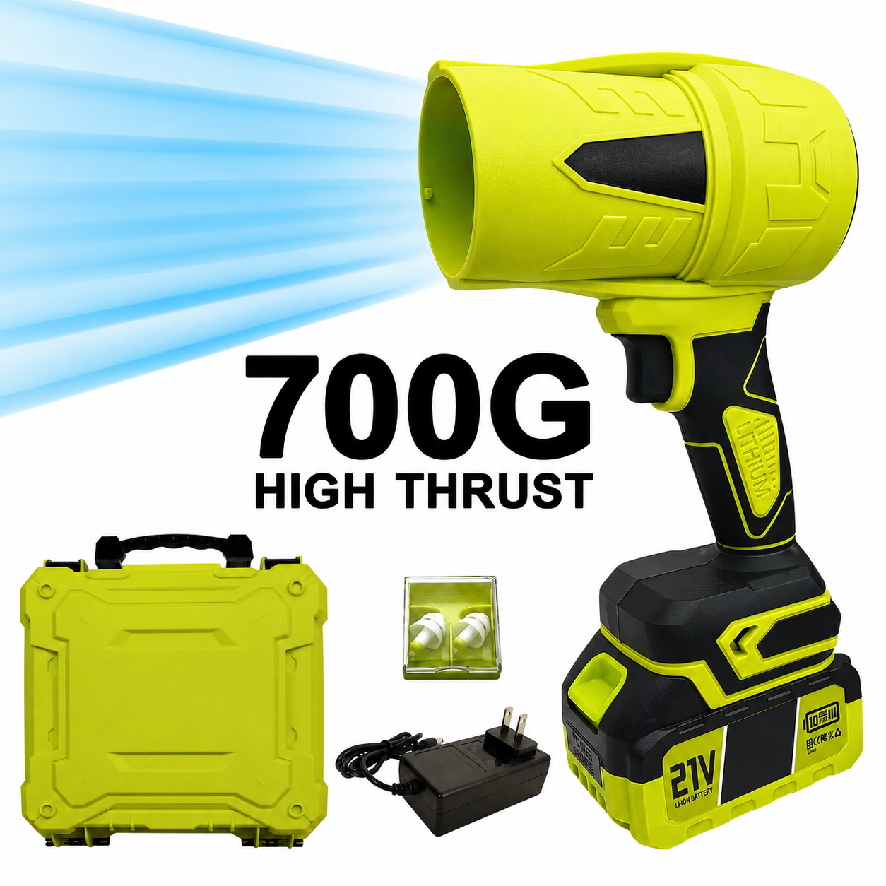Cordless Turbo Leaf Blower with Battery